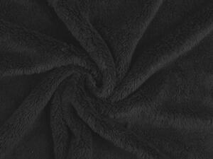 Cosy Fleece / medvídek METRÁŽ - 4 černá