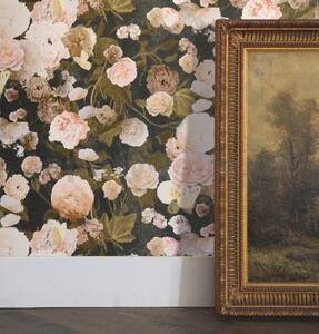 Vliesové tapety na zeď Paradise Garden 36717-1, rozměr 10,05 m x 0,53 m, květy velké na černém podkladu, A.S.Création