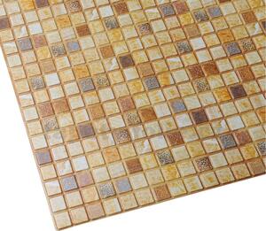 Obkladové panely 3D PVC TP10007011, cena za kus, rozměr 955 x 480 mm, mozaika Marakesh hnědá, GRACE