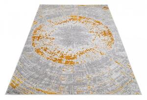 Moderní šedo-zlatý koberec do interiéru Šířka: 80 cm | Délka: 150 cm
