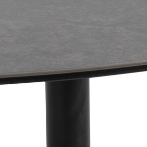 Keramický konferenční stolek Ahab 84 cm černý