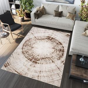 Hnědý koberec v glamour stylu Šířka: 80 cm | Délka: 150 cm