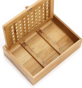 Zeller Present Bambusový úložný box na klíče, schránka na klíče, skříňka do předsíně KEYS