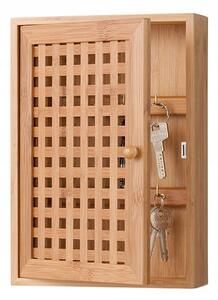 Zeller Present Bambusový úložný box na klíče, schránka na klíče, skříňka do předsíně KEYS