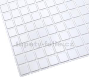 Obkladové panely 3D PVC TP10006531, cena za kus, rozměr 955 x 480 mm, mozaika bílá, GRACE