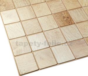 Obkladové panely 3D PVC TP10013961, cena za kus, rozměr 955 x 480 mm, obkladové dřevo bělené, GRACE