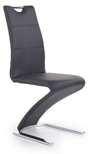 Židle K291 chrom / černá ekokůže Halmar