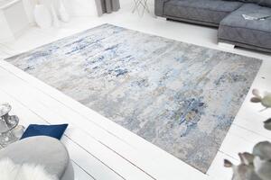 Designový koberec Jakob 350 x 240 cm šedo-modrý
