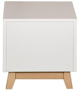 Bílý lakovaný noční stolek Quax Trendy 42 x 42 cm