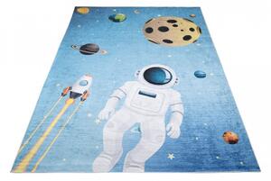 Dětský koberec s motivem astronautů a planet Šířka: 80 cm | Délka: 150 cm