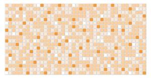 Obkladové panely 3D PVC TP10014028, cena za kus, rozměr 955 x 480 mm, mozaika oranžová, GRACE
