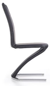 Židle K291 chrom / černá ekokůže Halmar