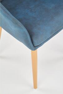 Židle K287 metal / ekokůže modrá