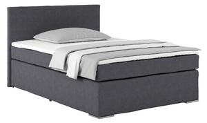 Postel Boxspring Nero, 140x200 cm, antracitová