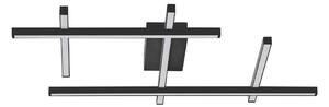 Nova Luce Pace LED stropní svítidlo 620x800 mmČerná
