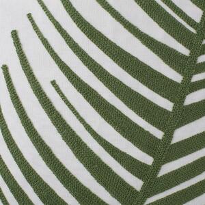 Sada 2 dekorativnich polštářů s palmovím motivem bavlna zelená 45 x 45 cm AZAMI