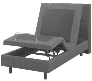 Polohovací postel Tkanina DUKE 80 x 200 cm Tmavě šedá