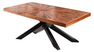 Designový konferenční stolek Yadira 105 cm hnědé mango