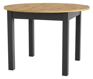 Szynaka Jídelní rozkládací stůl Luni 110/160 cm dub Artisan/černý
