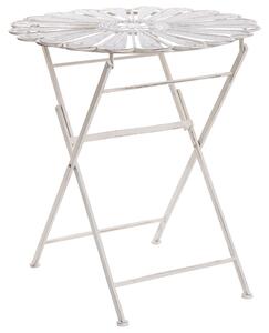 Bistro stolek PAVIA 71 cm 71 cm Kov Krémově bílá
