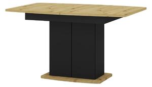Szynaka Jídelní rozkládací stůl Mons 140/210 cm dub Artisan/černý