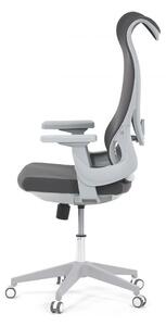 Kancelářská židle BRINO — síť, bílá / šedá