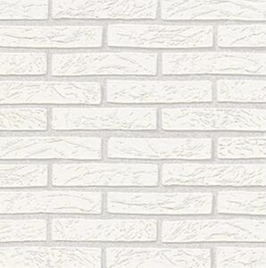 Vliesové tapety na zeď Imitations 6451-01, rozměr 10,05 m x 0,53 cm, bílá cihla, Erismann