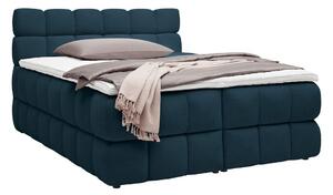 Boxspring postel BUBBLE BOX 160/200 cm, modrá