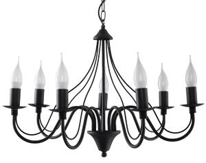 Sollux Lighting Lustr MINERWA 7 černý