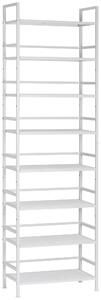 REGÁL NA BOTY, bílá, 59/196/30 cm PBJ - Regály na boty, Online Only