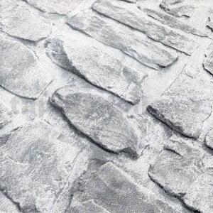 Vliesové tapety na zeď IL DECORO 36370-1, rozměr 10,05 m x 0,53 m, ukládaný kámen šedý, A.S.Création