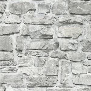 Vliesové tapety na zeď IL DECORO 36370-1, rozměr 10,05 m x 0,53 m, ukládaný kámen šedý, A.S.Création