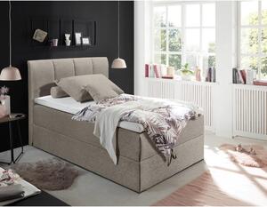 Boxspring postel GRANADA hnědá 120x200 cm