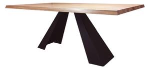 ST370-160 jídelní kovový stůl z dubu Drewmax (Kvalitní nábytek z dubového masivu)