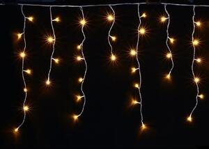 Vnitřní LED vánoční závěs - teplá bílá, 5m, 210 LED, stále svítící, se záblesky, propojovatelný