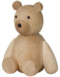 Lucie Kaas Dřevěný medvídek Teddy Oak - 13,5 cm LK146