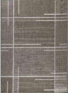 J-Line Kusový koberec Level 20516 šedohnědý BARVA: Šedá, ROZMĚR: 80x150 cm