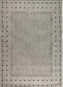 J-Line Kusový koberec Level 20329 stříbrnočerný BARVA: Šedá, ROZMĚR: 80x150 cm