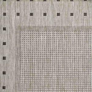 J-Line Kusový koberec Level 20329 stříbrnočerný BARVA: Šedá, ROZMĚR: 80x150 cm