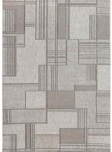 J-Line Kusový koberec Level 20632 stříbrnočerný BARVA: Šedá, ROZMĚR: 120x170 cm