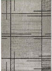 J-Line Kusový koberec Level 20516 stříbrnočerný BARVA: Šedá, ROZMĚR: 140x200 cm