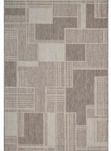 J-Line Kusový koberec Level 20632 hnědý BARVA: Hnědá, ROZMĚR: 80x150 cm