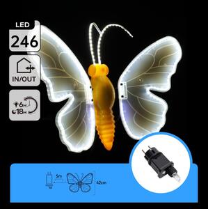 Aigostar - LED Venkovní vánoční dekorace 234xLED IP44 studená bílá motýl