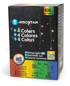 Aigostar - LED Venkovní vánoční řetěz 100xLED/8 funkcí 8x0,4m IP44 multicolor