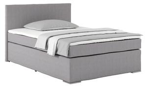 Postel Boxspring Nero, 140x200 cm, šedá