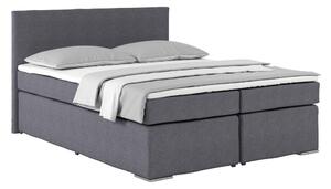 Postel Boxspring NERO PL: 160/200 cm, tmavě šedá