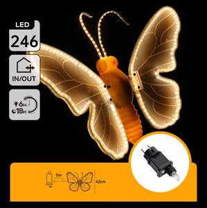 Aigostar - LED Venkovní vánoční dekorace 234xLED IP44 teplá bílá motýl