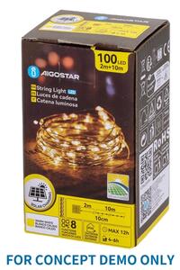 Aigostar - LED Venkovní vánoční řetěz 300xLED/8 funkcí 4m IP44 teplá bílá