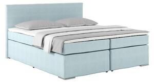Postel Boxspring NERO PL: 180x200 cm, světlemodrá