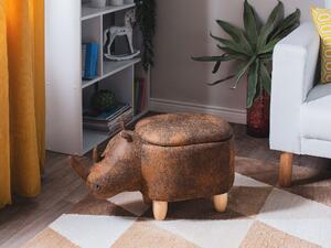 Světle hnědá stolička nosorožec RHINO